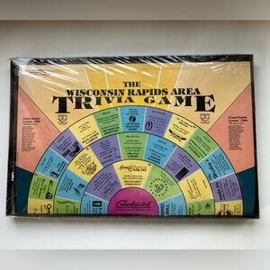 Wisconsin Rapids Area Trivia Game - Colorful Edition 1986